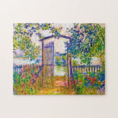 Das Garden Gate at Vetheuil Claude Monet belebt Puzzle (Horizontal)