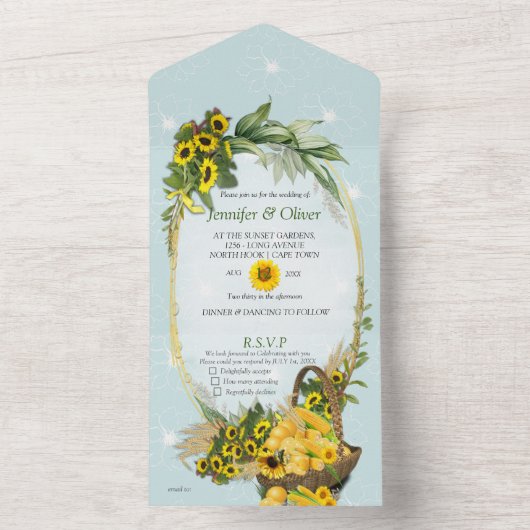 Das Garden-Party All In One Einladung (Innen Boden)