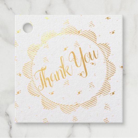 Das Garden Party Foil Gefallen Tags (Vorderseite)