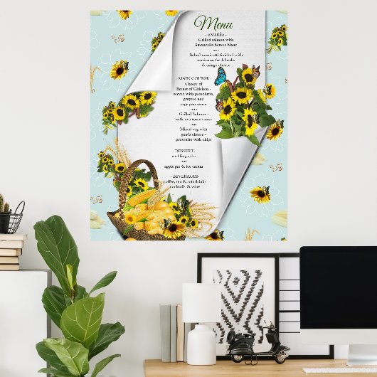 Das Garden-Party Poster (Heimbüro)