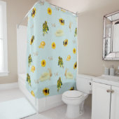 Das Garden-Party Wiederholen Design Duschvorhang (Beispiel)