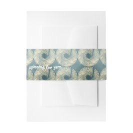 "das Garn-spinnend" Bauch-Bänder Einladungsbanderole