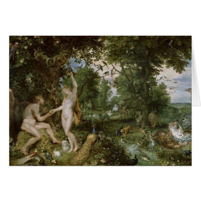 Das Garten Eden mit dem Fall des Mannes, c.1615 (Vorderseite (Horizontal))