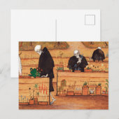Das Gartenbild von Hugo Simberg Postkarte (Vorne/Hinten)