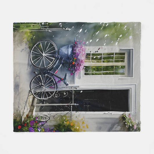Das Gartenfahrrad Fleecedecke (Vorderseite (Horizontal))