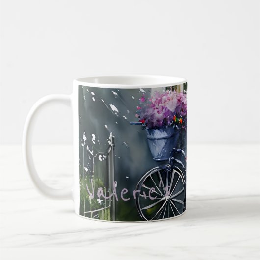 Das Gartenfahrrad Kaffeetasse (Links)