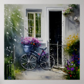 Das Gartenfahrrad Poster (Vorne)