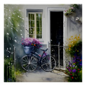 Das Gartenfahrrad Poster (Vorderseite)