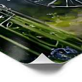 Das Gartenfahrrad Poster (Ecke)