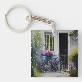 Das Gartenfahrrad Schlüsselanhänger