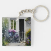 Das Gartenfahrrad Schlüsselanhänger (Rückseite)