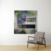 Das Gartenfahrrad Wandteppich (Beispiel (Horizontal))