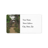 Das Gartentor - Adressetiketten (Vorne)