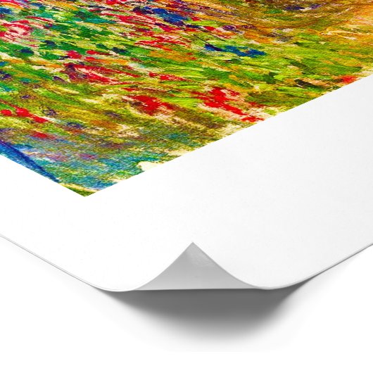 Das Gartentor bei Vetheuil Claude Monet Poster (Ecke)