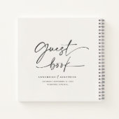 Das Gästebuch ist sehr modern Notizblock (Rückseite)