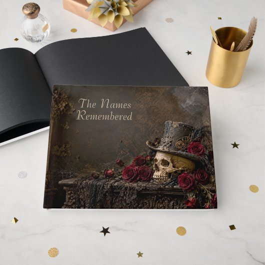 Das Gästebuch 'The Names Remembered' Gothic Hallow (Vorderseite Offen)