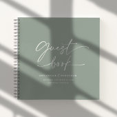 Das Gästebuch wird langsam grün Notizblock