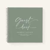 Das Gästebuch wird langsam grün Notizblock (Vorderseite)