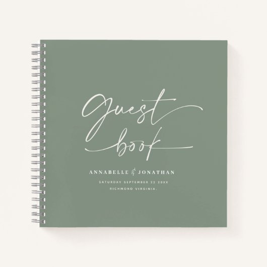 Das Gästebuch wird langsam grün Notizblock (Vorderseite)