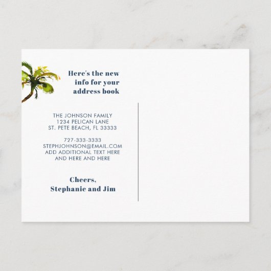 Das Gästehaus "Waterfront Palm Tree" hat eine neue Ankündigungspostkarte (Rückseite)