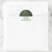 Das Gate-Address-Label Runder Aufkleber (Tasche)