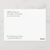 Das Gazebo auf der Hill-Stead Postkarte (Rückseite)