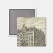 Das Gebäude am See, Chicago Magnet (Vorderseite/Rückseite)