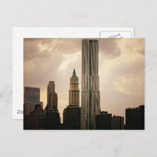 Das Gebäude Beekman Tower und Woolworth Postkarte (Vorne/Hinten)