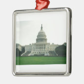 Das Gebäude der US-Hauptstadt Silbernes Ornament (Links)