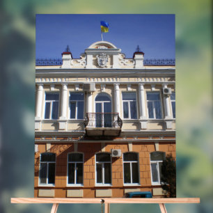 Das Gebäude des Stadtrats von Melitopol Acrylschild