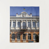 Das Gebäude des Stadtrats von Melitopol Wandteppich (Vorderseite)