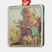 Das Gebäude des Trojan Horse, c.1760 Ornament Aus Metall (Links)