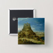 Das Gebäude des Turms von Babel Button (Vorne & Hinten)