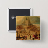 Das Gebäude des Turms von Babel (Platte) Button (Vorne & Hinten)