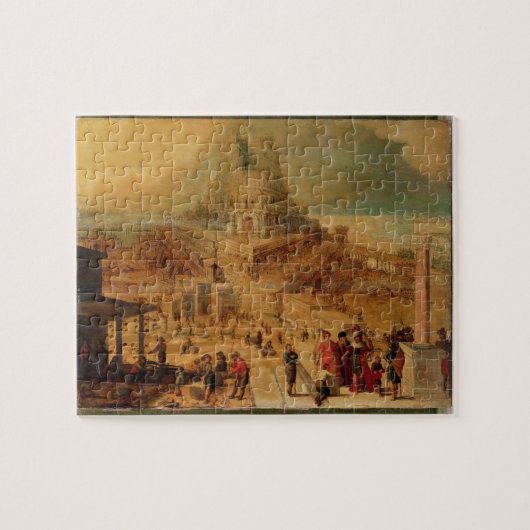 Das Gebäude des Turms von Babel (Platte) Puzzle (Horizontal)