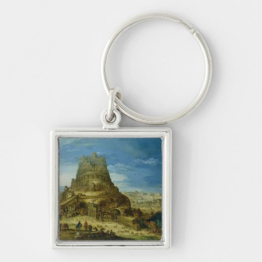 Das Gebäude des Turms von Babel Schlüsselanhänger (Vorne)