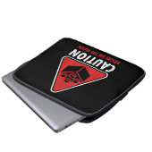 Das Gebäude "Funny Warning Caution" blockiert Stei Laptopschutzhülle (Vorne Knopf)