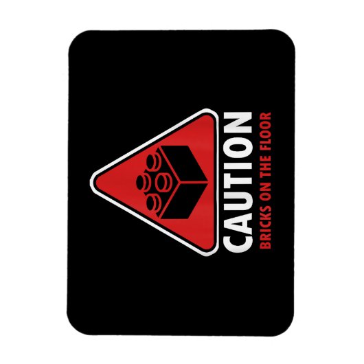 Das Gebäude "Funny Warning Caution" blockiert Stei Magnet (Vertikal)