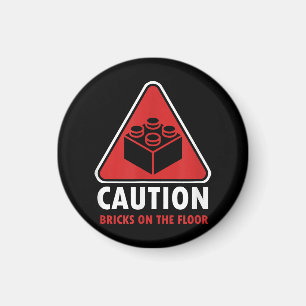 Das Gebäude "Funny Warning Caution" blockiert Stei Magnet