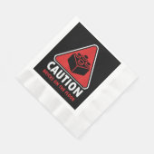 Das Gebäude "Funny Warning Caution" blockiert Stei Serviette (Ecke)