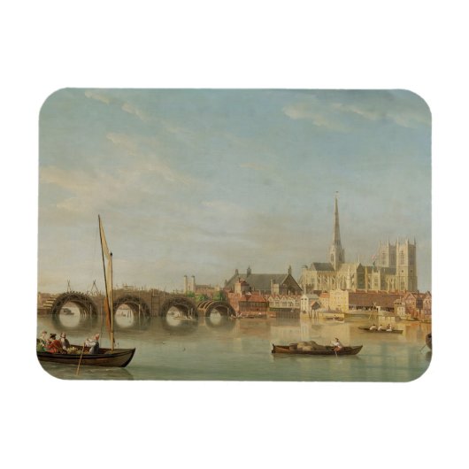 Das Gebäude Westminster Bridge mit Fantasie Magnet (Horizontal)