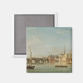 Das Gebäude Westminster Bridge mit Fantasie Magnet (Vorderseite/Rückseite)