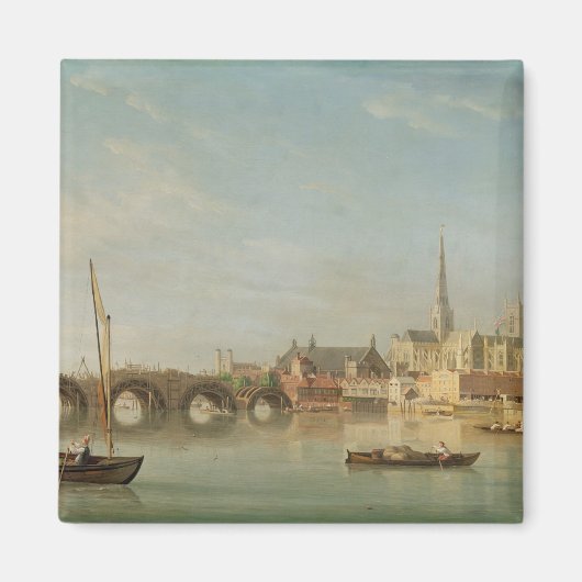 Das Gebäude Westminster Bridge mit Fantasie Magnet (Vorne)