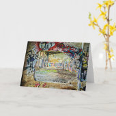 Das Gebäude wird nie als Alleinstraßenkunst entlas Karte (Gelbe Blume)