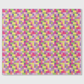 Das Gebäude-Ziegelstein-Block-Geburtstag des Geschenkpapier (Flach)