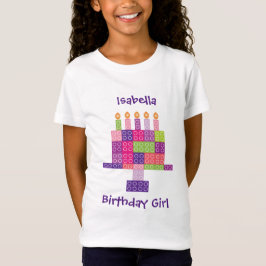 Das Gebäude-Ziegelstein-Block-Geburtstags-Kuchen T-Shirt