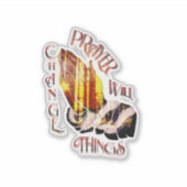 Das Gebet ändert die Aufkleber (Vorderseite)