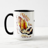 Das Gebet ändert die Tasse des Kaffees (Links)