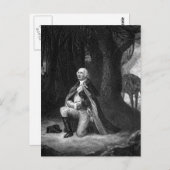 Das Gebet bei Valley Forge.  Gen_War Image Postkarte (Vorne/Hinten)