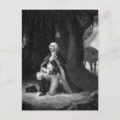 Das Gebet bei Valley Forge.  Gen_War Image Postkarte (Vorderseite)